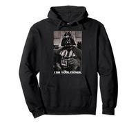 Star Wars Darth Vader I Am Your Father Distressed Padre Papà Felpa con Cappuccio