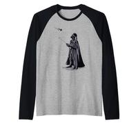 Star Wars Darth Vader Playing with RC Toy Tie Fighter Maglia con Maniche Raglan