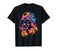 Star Wars Darth Vader Psychedelic Paint Splat Helmet Maglietta