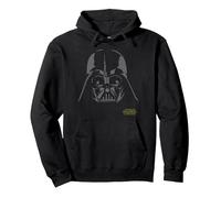Star Wars Darth Vader Simple Helmet Felpa con Cappuccio, Unisex per Adulti, Nero, XXL