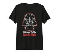 Star Wars Darth Vader Welcome To The Dark Side Distressed Maglietta Premium