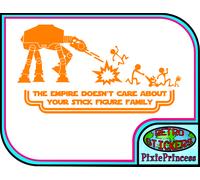 Star Wars Empire At Divertente G Adesivo Vinile Auto Moto Camion Finestra Parete