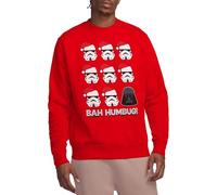 Star Wars Empire Bah Humbug Felpa Unisex, Rosso, Rosso, XL