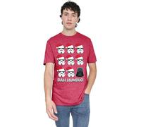 Star Wars Empire Bah Humbug t-Shirt Unisex, Rosso, XL