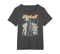Star Wars Empire Japan Maglietta, Donna Plus-Size, Grigio Scuro, 6X