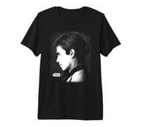 Star Wars EP II Anakin Black & White Side Profile Portrait Maglietta Premium