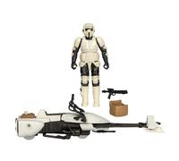 STAR WARS Epic World of Action Scout Trooper & Speeder Bike, action figure e veicolo da 10 cm, giocattoli per bambini e ragazze di 4 anni