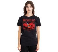 Star Wars Episode III Revenge of The Jedi Sith Mustafar Face-off Ladies T Shirt, Black, Nero, S Donna
