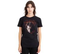 Star Wars Episode III The Sith Revenge of Anakin Portrait Ladies T Shirt, Black, Nero, S Donna
