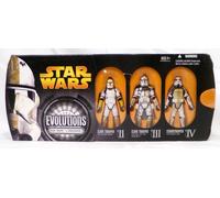 Star Wars Evolutions Action Figure Collection 3-Pack 3.75" Clone Trooper