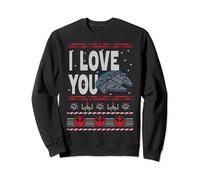 Star Wars Falcon I Love You Ugly Christmas Felpa