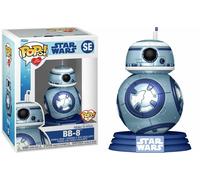 Star Wars Fare Un Desiderio Metallico Blu BB-8 9.5cm Pop Vinile Figura Funko