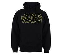 Star Wars Felpa con Cappuccio Basic Logo, da Uomo, Nera (Nera), Taglia XL