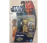 Star Wars Figura TCW Clone Wars 38413 Mace Windu Con Jango Fett Casco Nuovo
