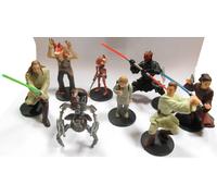 STAR WARS FIGURE Set 8 Personaggi 7cm LUKE ANAKIN DROIDI DARTH MAUL Spade Laser