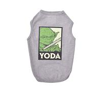 Star Wars for Pets Gray Yoda Dog Tank | Star Wars Dog Shirt per cani di piccola taglia | Taglia S | Abbigliamento e abbigliamento per cani morbido, carino e confortevole, vestiti per cani carini