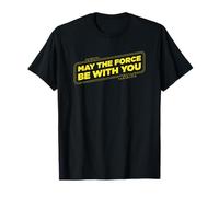 Star Wars Force Slogan Yellow Maglietta