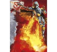 Star Wars Foto Parati Boba Fett Misura Enorme 183x254cm Rosso Arancione Teen