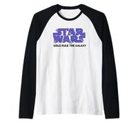 Star Wars Girls Rule The Galaxy Stars Maglia con Maniche Raglan