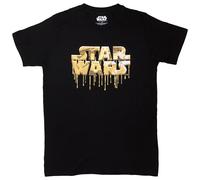Star Wars Gold Drip Logo autorizzato Uomo maglietta
