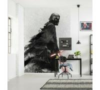 Star Wars Grande da Parete 2x2.8m Kylo Ren Nero Tessuto Non Foto Parati Decor