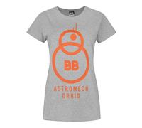 Star Wars Grigio Bb-8 T-shirt a maniche corte Donne