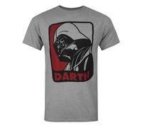 Star Wars Grigio Darth Vader T-shirt a maniche corte Uomini