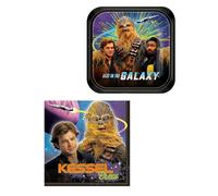 Star Wars Han Solo Party Bundle: 8x Piatti Da 7" & 16x Tovaglioli Da Pranzo