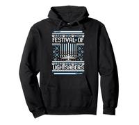 Star Wars Hannukah Festival Of Lightsabers Felpa con Cappuccio