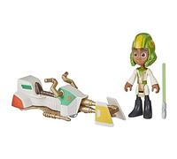 Star Wars Hasbro, Action Figure di Kai Brightstar e Speeder Bike, in Scala da 10 cm, Giocattoli per età prescolare, per Bambini e Bambine dai 3 Anni in su