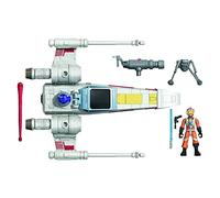 Star Wars Hasbro Luke Skywalker Caccia X-Wing (Action Figure 6 cm e Veicolo, Stellar Class, Serie Mission Fleet), E9597