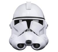 Star Wars Hasbro The Black Series, Casco elettronico Premium Clone Trooper (Fase II), Replica 1:1 per Cosplay e Roleplay, Ispirata L'attacco dei cloni, dai 14 Anni in su, Multi, F3911
