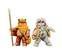 Star Wars Hasbro The Vintage Collection, Wicket W. Warrick e Kneesaa, Confezione da 2 Action Figure collezionabili per Adulti da 9,5 cm ispirate Ewoks, dai 4 Anni in su