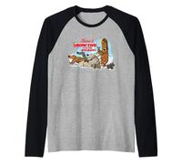 Star Wars Holiday Chewbacca Dog Walker Snow Funny Christmas Maglia con Maniche Raglan