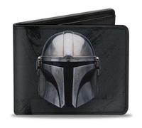 Star Wars Il Casco Di The Mandalorian Bounty Hunter Icon Portafoglio Pieghevole