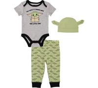 Star Wars Il Mandaloriano Completo Per Bambini Con Body, Pantaloni E Cappello