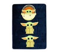 Star Wars Il Mandaloriano Espressioni 46 X 60 Pollici Coperta In Seta