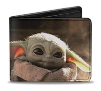 Star Wars Il Mandaloriano Il Bambino Vivid Face Close Up Bifold Wallet