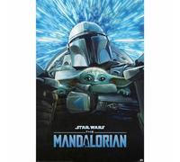 Star Wars: Il Poster Di The Mandalorian Lightspeed 232 Merchandise Ufficiale