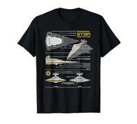 Star Wars Imperial Star Destroyer Schematic Blueprint Maglietta