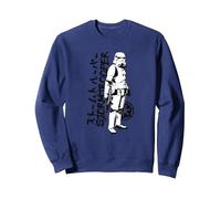 Star Wars Japanese Storm Trooper Felpa, Unisex per Adulti, Navy, S