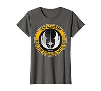 Star Wars Jedi Academy Yellow Logo May The Force Be with You Maglietta, Donna, Asfalto, M