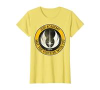 Star Wars Jedi Academy Yellow Logo May The Force Be with You Maglietta, Donna, Limone, 3XL