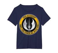 Star Wars Jedi Academy Yellow Logo May The Force Be with You Maglietta, Donna Plus-Size, Navy, 5X