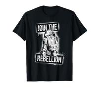 Star Wars Join The Rebellion R2-D2 Spray Paint Template Art Maglietta
