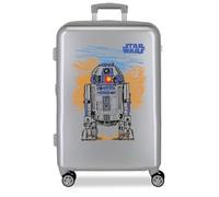 Star Wars Joumma Galaxy Medium Argento Valigia 46x65x23 cm Rigido ABS Chiusura a Combinazione Laterale 56L 3.1kg 4 Doppie Ruote Bagaglio a Mano
