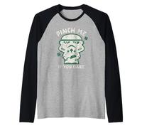 Star Wars Kawaii Stormtrooper Shamrock Dammi un pizzico se ne hai il coraggio Maglia con Maniche Raglan