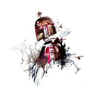 Star Wars Komar - Carta da parati fotografica in tessuto non tessuto, motivo: Star Wars Watercolor Boba Grasso - Dimensioni: 250 x 280 cm (larghezza x altezza), per cameretta dei bambini, guerra delle stelle, IADX5-021