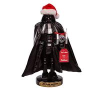 Star Wars Kurt Adler - Schiaccianoci Vader con Tie Fighter, 25,4 cm