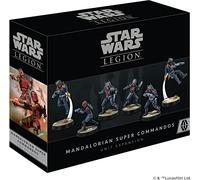 Star Wars: Legion Mandalorian Super Commandos Unit Expansion - Gioco di miniature da tavolo, gioco di strategia per bambini e adulti, dai 14 anni in su, 2 giocatori, 3 ore di gioco, realizzato da